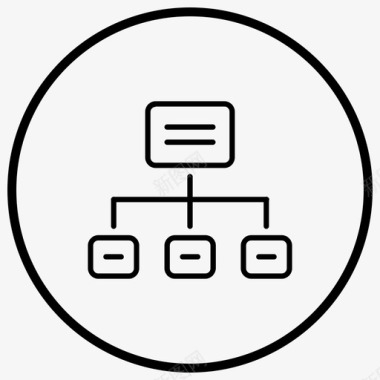 流程图层次结构关系图标图标