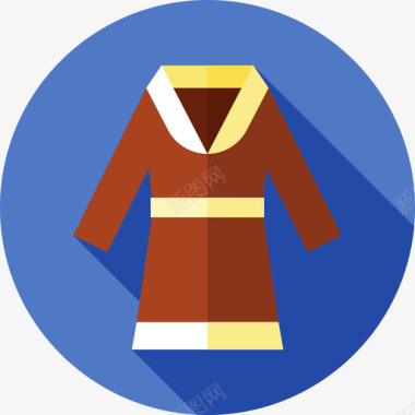 连衣裙冬装及配件扁平件图标图标