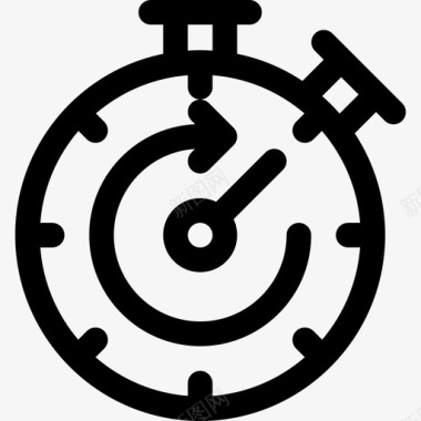 时钟技术支持9线性图标图标