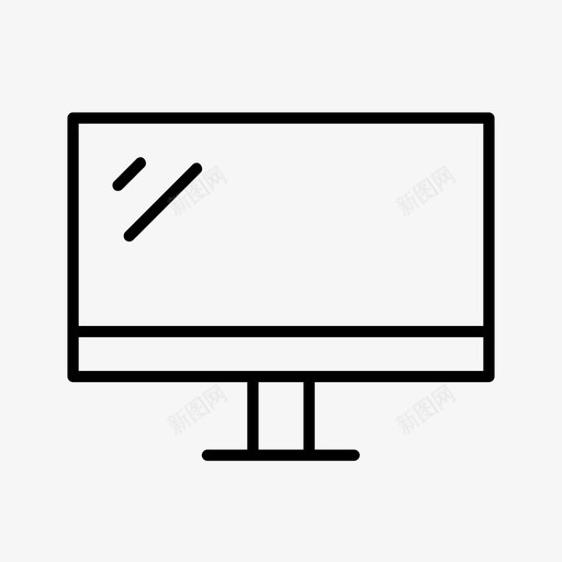 imac公司显示器图标svg_新图网 https://ixintu.com imac 公司 屏幕 显示器 电视 界面图标1细