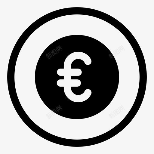 欧元硬币商业现金图标svg_新图网 https://ixintu.com 商业 欧元硬币 现金 货币 金融 金融搜索引擎优化