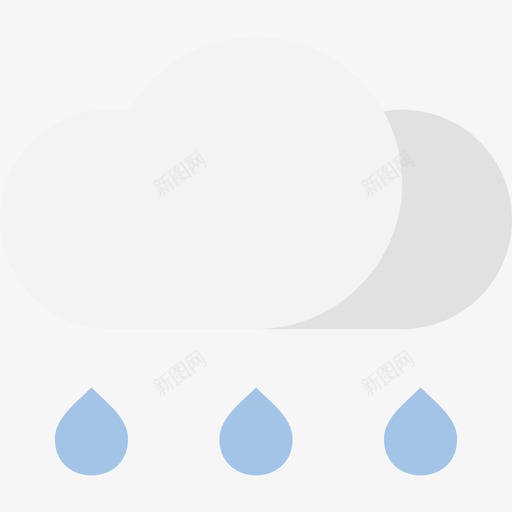 雨79号天气平坦图标svg_新图网 https://ixintu.com 79号天气 平坦 雨