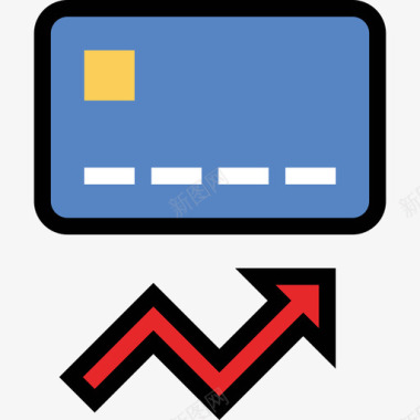 信用卡搜索引擎优化营销业务金融线性颜色图标图标