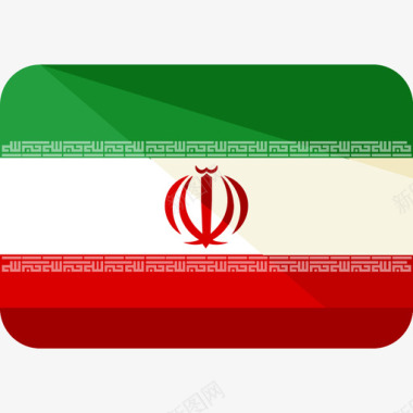 伊朗6号旗平坦图标图标
