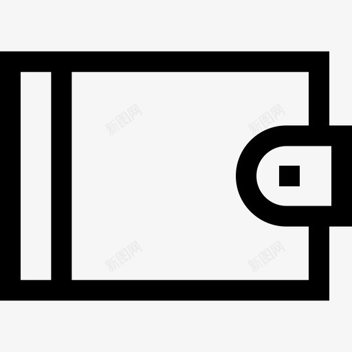钱包黑色星期五15直线型图标svg_新图网 https://ixintu.com 直线型 钱包 黑色星期五15