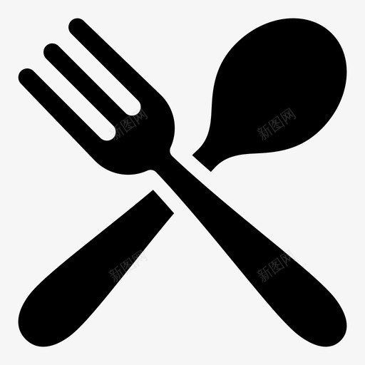 采购产品餐厅餐具厨房用具图标svg_新图网 https://ixintu.com 勺子和叉子 厨房用具 采购产品餐厅 银器 食品和饮料 餐具 餐厅