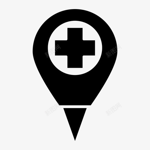 位置找到定位图标svg_新图网 https://ixintu.com 位置 健康标志 地图定位 地点 定位 找到
