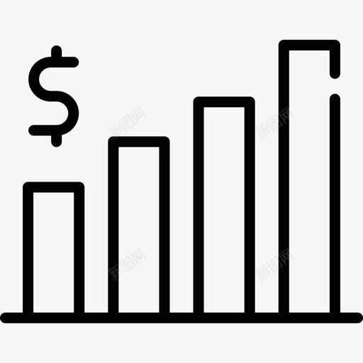 统计销售17线性图标svg_新图网 https://ixintu.com 线性 统计 销售17