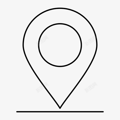 位置区域地图针图标svg_新图网 https://ixintu.com 位置 区域 地图针