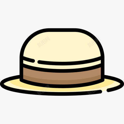 软呢帽豪华11线性颜色图标svg_新图网 https://ixintu.com 线性颜色 豪华11 软呢帽