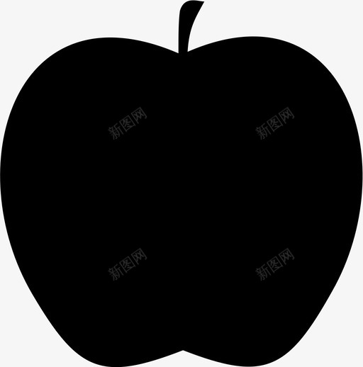 苹果食品水果图标svg_新图网 https://ixintu.com 健康食品 水果 苹果 零食 食品