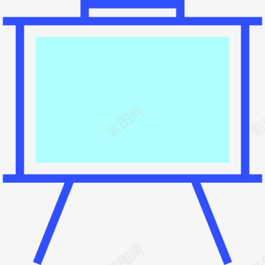 画布电影视频线性颜色图标图标