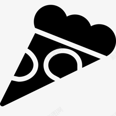 披萨片奶酪快餐图标图标