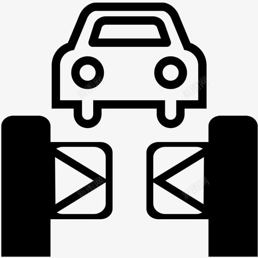 通道闸门（车）svg_新图网 https://ixintu.com 通道闸门（车）