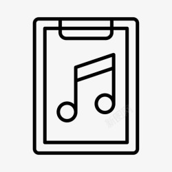 音乐学校标志音乐学校音频音乐老师图标高清图片