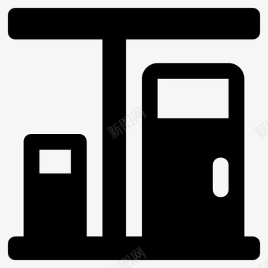 加油站燃油泵汽油泵图标图标