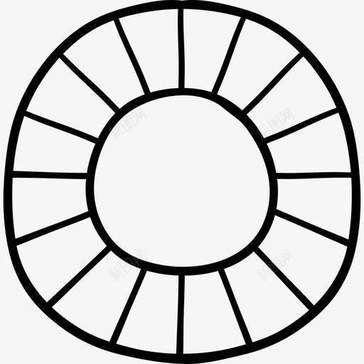色轮创意工艺41黑色图标svg_新图网 https://ixintu.com 创意工艺41 色轮 黑色