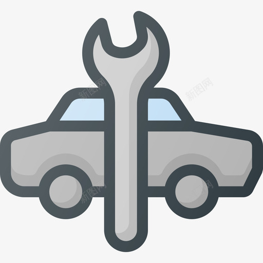 汽车修理汽车部件线颜色图标svg_新图网 https://ixintu.com 汽车修理 汽车部件 线颜色