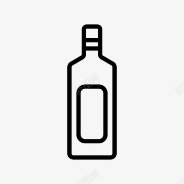 玻璃瓶酒精容器图标图标