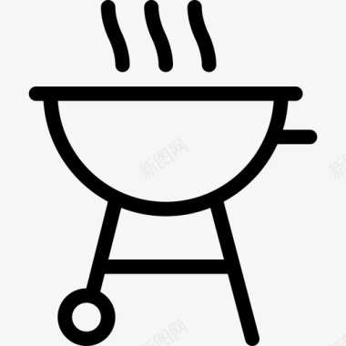 烧烤加热锅图标图标