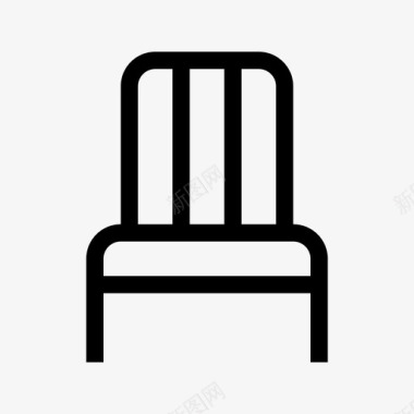 椅子轮廓家具轮廓图标图标