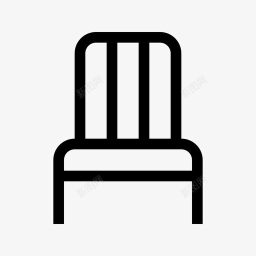 椅子轮廓家具轮廓图标svg_新图网 https://ixintu.com 家具轮廓 椅子 轮廓