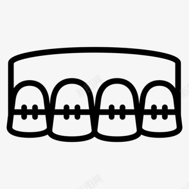 牙托牙科牙医图标图标