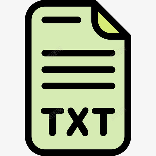 Txt文件13线颜色图标svg_新图网 https://ixintu.com Txt 文件13 线颜色