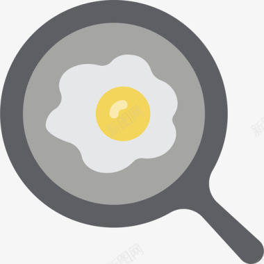 煎蛋美食6平底图标图标