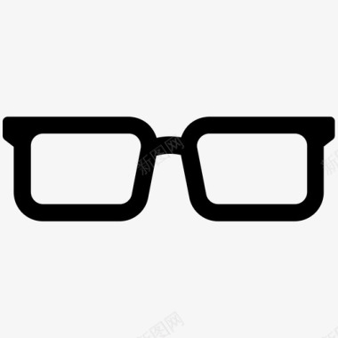 眼镜光学眼镜视野图标图标