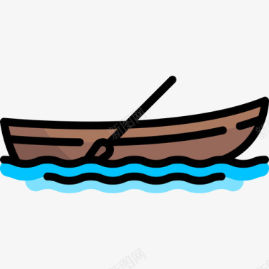 船海盗10线性颜色图标图标