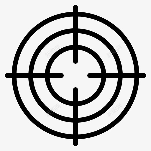 射击十字准星枪图标svg_新图网 https://ixintu.com 十字准星 射击 枪 目标 运动 运动64卷1