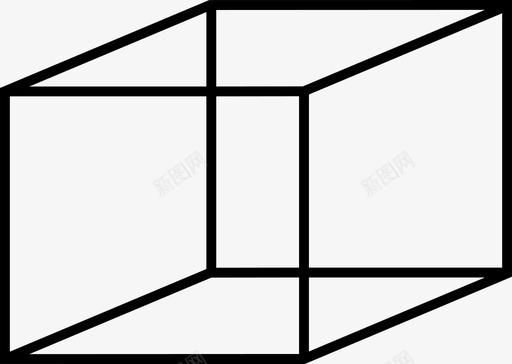 立方体方块立方体框架图标svg_新图网 https://ixintu.com 方块 立方体 立方体框架