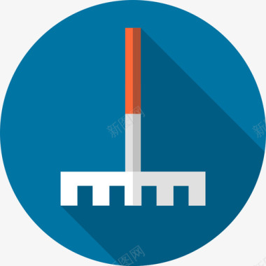 耙子农业24平坦图标图标