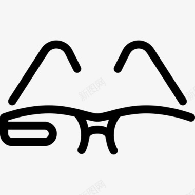智能眼镜智能设备19线性图标图标