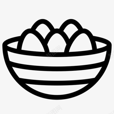 篮子里的paschal蛋庆祝复活节图标图标