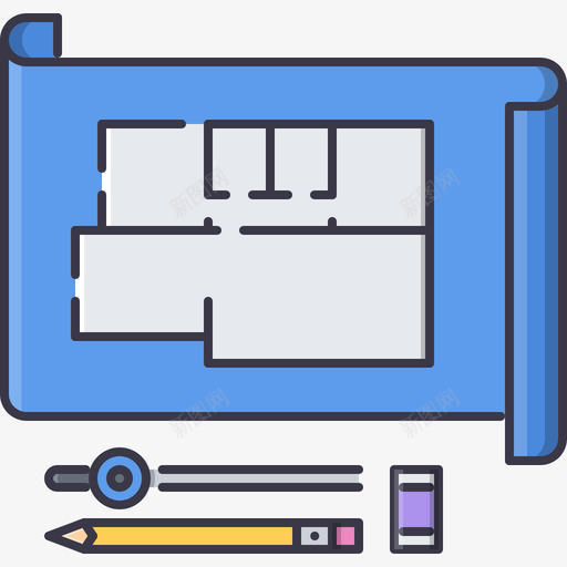 蓝图9号楼颜色图标svg_新图网 https://ixintu.com 9号楼 蓝图 颜色