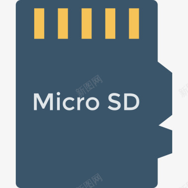 微型Sd设备26扁平图标图标