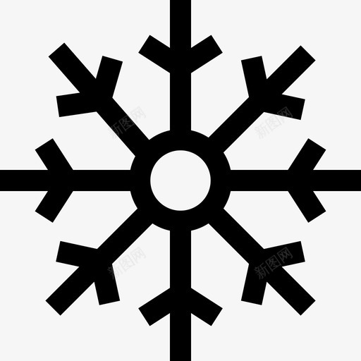 雪北极5线性图标svg_新图网 https://ixintu.com 北极5 线性 雪