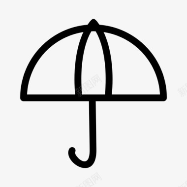 伞预报雨图标图标
