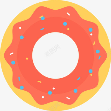 甜甜圈旅行46平铺图标图标