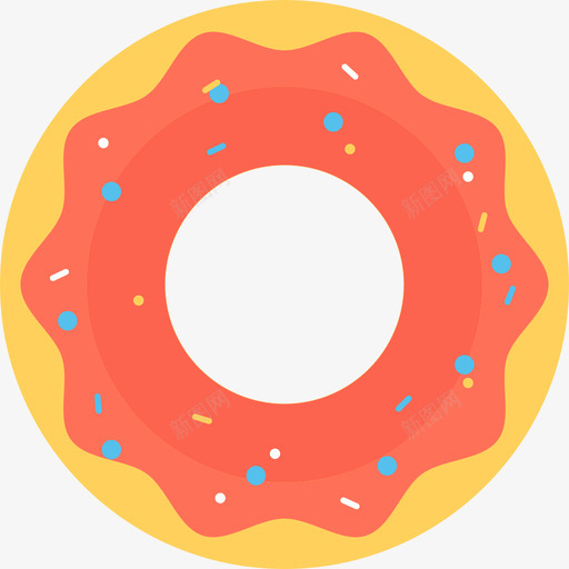 甜甜圈旅行46平铺图标svg_新图网 https://ixintu.com 平铺 旅行46 甜甜圈