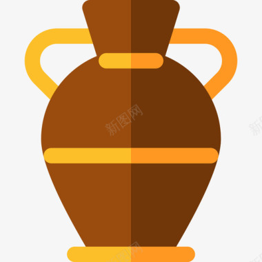 花瓶古希腊11扁平图标图标