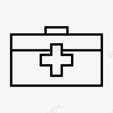 医疗箱急救箱治疗图标图标