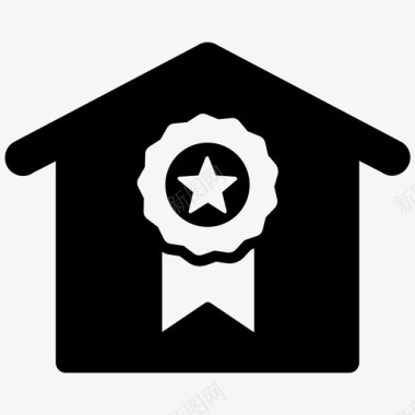 公寓奖房产房地产图标图标