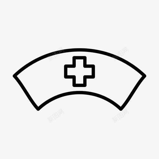 护士护士帽注册护士图标svg_新图网 https://ixintu.com 健康大纲 医院 护士 护士帽 治疗 注册护士 生病护士