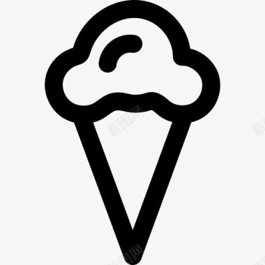 冰淇淋32号餐厅直系图标图标