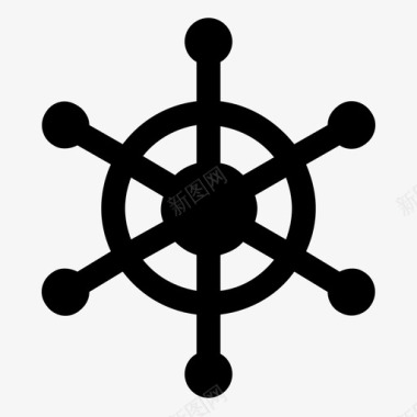 舵船齿轮船舵图标图标