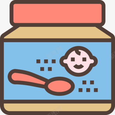 婴儿食品宝宝健康本色图标图标