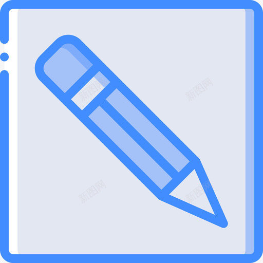 铅笔桌面出版蓝色图标svg_新图网 https://ixintu.com 桌面出版 蓝色 铅笔